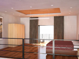 dubleks evin i&ccedil; kısmı 3D Model