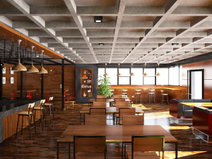 interior de casa duplex Modelo 3D