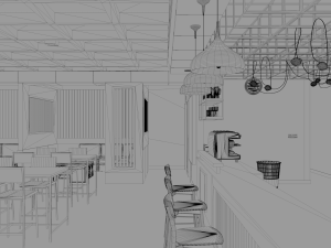 duplex house interior 3D Model
