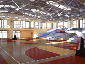 school gymnasium 3D Model