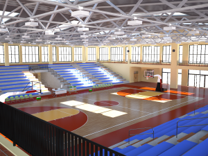 school gymnasium Model 3D