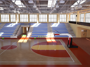 school gymnasium Model 3D