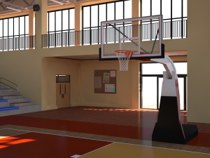 school gymnasium Model 3D