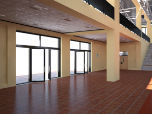 school gymnasium Model 3D