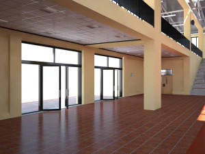 school gymnasium 3D Model