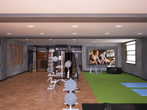 gym interior Modèle 3D