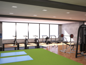 gym interior Modèle 3D