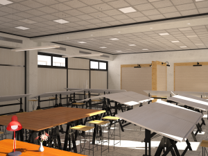 architecture design studio classroom 3D Model
