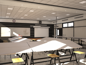 architecture design studio classroom 3D Model