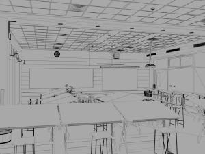 architecture design studio classroom 3D Model