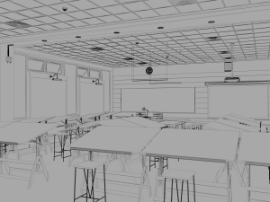 architecture design studio classroom 3D Model