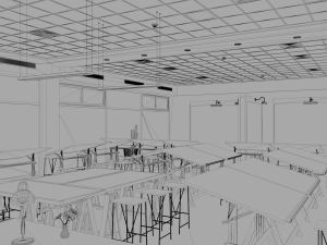 architecture design studio classroom 3D Model