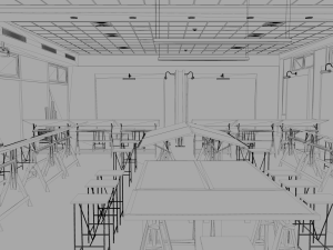 architecture design studio classroom 3D Model