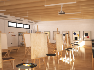 painting studio 3D Model