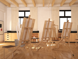 painting studio 3D Model