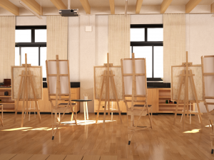 painting studio 3D Model