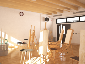 painting studio 3D Model