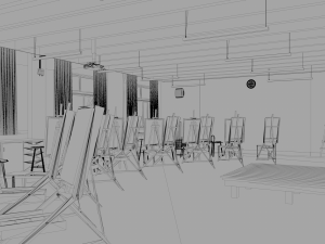 painting studio 3D Model