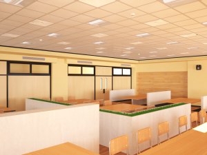university study room 3D मॉडल