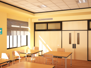 university study room 3D मॉडल