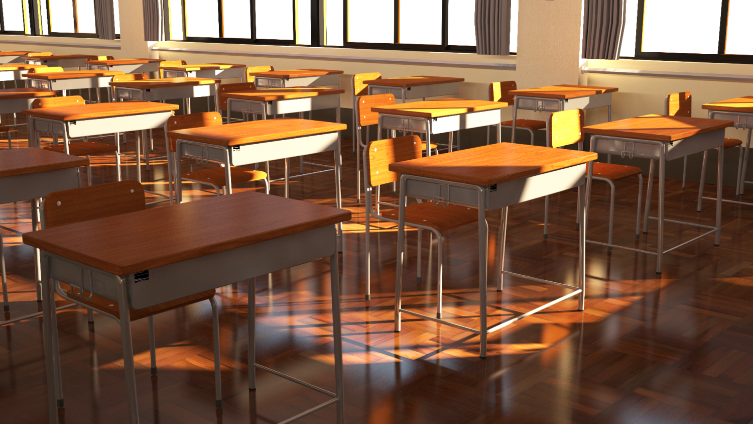 Anime Classroom - Buy Royalty Free 3D model by fangzhangmnm (@fangzhangmnm)  [3f49271]