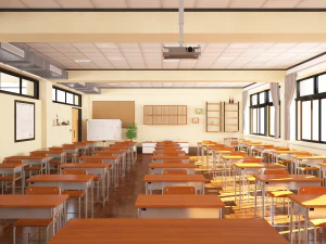japanese classroom 3D Model
