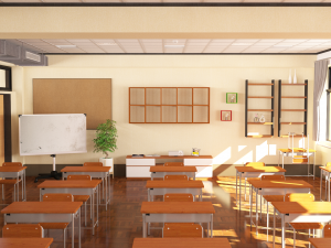 japanese classroom 3D Model