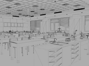 laboratory classroom 3D Model