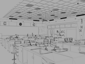 laboratory classroom 3D 模型