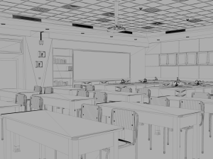 laboratory classroom 3D 模型