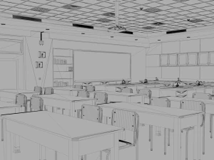 laboratory classroom 3D Model