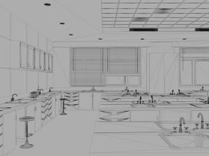 laboratory classroom 3D 模型