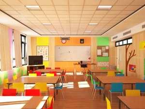 children classroom 3D Model