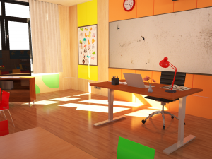 children classroom 3Dモデル