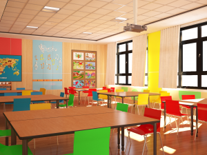 children classroom 3Dモデル