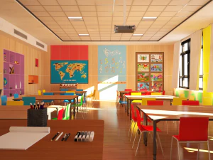 children classroom 3D Model