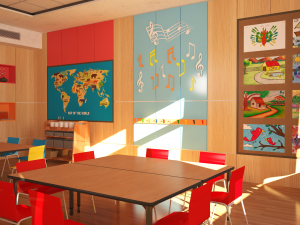 children classroom 3Dモデル