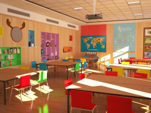 children classroom 3D Model