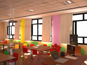 children classroom 3Dモデル