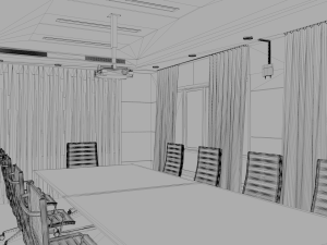 meeting room Modelo 3D