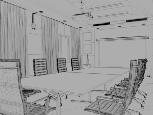 meeting room Modelo 3D