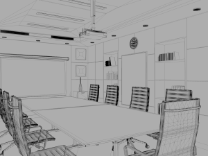 meeting room Modelo 3D
