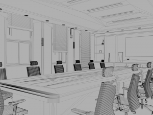meeting room Modèle 3D
