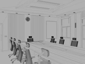 sala konferencyjna Model 3D