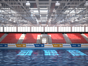 indoor swimming pool stadium Modèle 3D