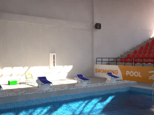 indoor swimming pool stadium 3D Model