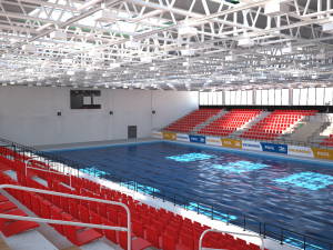 indoor swimming pool stadium Modèle 3D
