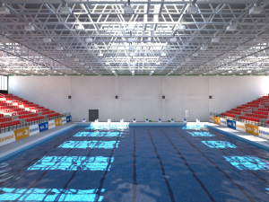 indoor swimming pool stadium Modèle 3D