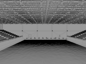 indoor swimming pool stadium Modèle 3D