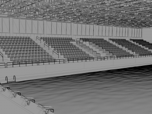 indoor swimming pool stadium Modèle 3D